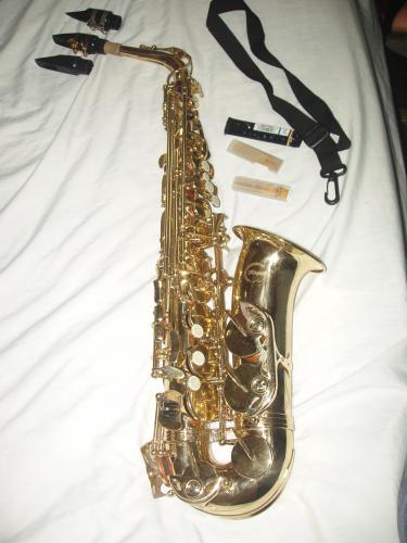 GANGA vendo saxofon marca RHAXODY en buen  - Imagen 2