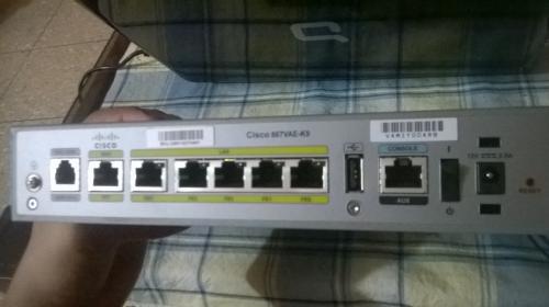 vendo router cisco 860 series 55o u dolares - Imagen 3