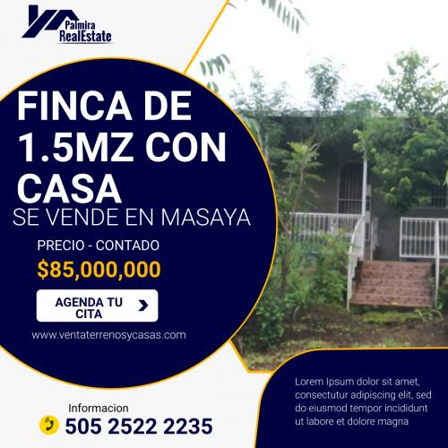 SUPER OFERTA SE VENDE FINCA DE 15MZ CON CAS - Imagen 1